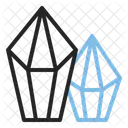Crystal Game Element Faceted Icon