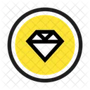 Crystal Square Retro Icon