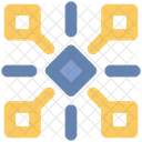 Crystal Flake Snowflake Icon