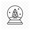 Crystal Ball Decoration Christmas Icon