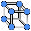 Crystal Lattice Molecule Compound Icon