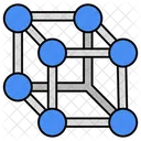 Crystal Lattice Molecule Compound Icon