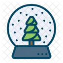 Crystalball Snowfall Gift Icon