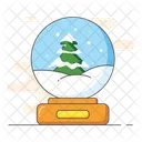 Crystalball Snowfall Tree Icon