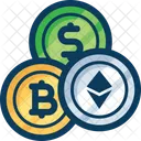 Trade Blockchain Cryptocurrency Icon
