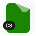 Cs Arquivo Fonte C Formato Documento Ícone