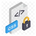 CSS、外部ファイル、ロック済み アイコン