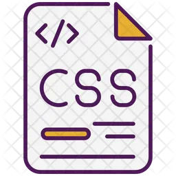 Css Icon - Download in Colored Outline Style