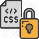 Css Code Locked  Icon