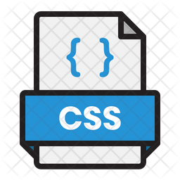 Css File Icon - Download in Colored Outline Style