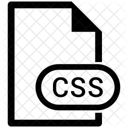 Css file Icon - Download in Line Style