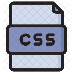 Css File Icon - Download in Colored Outline Style