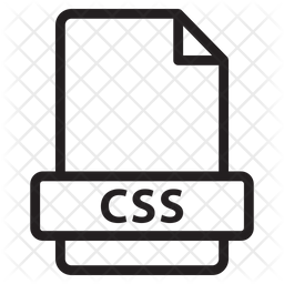 Css File Icon - Download in Line Style