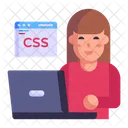 Programming Web Developer Css Language Icon
