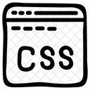Idioma CSS Pagina Da Web Ícone