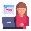 Programmierung Webentwickler CSS Sprache Symbol