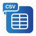 Csv Files And Folders File Format Icon