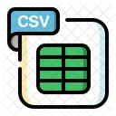 Csv Files And Folders File Format Icon