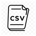 Csv Csvfile Table Icon