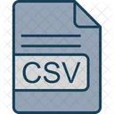 Csv Fichier Format Icône