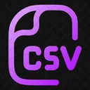 CSV  Icône