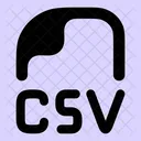 CSV  Icône