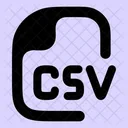 CSV  Icône