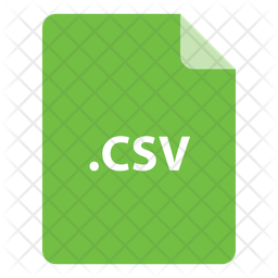 Csv Icon - Download in Flat Style