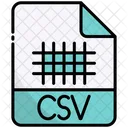 Csv File Extension File Format Icon