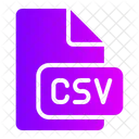 Csv Csv File Csv File Format Icône