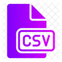 Csv Csv File Csv File Format Icon