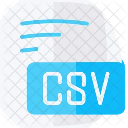 -csv-comma-separated-value  Icon
