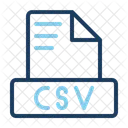 Csv Document Data Icon