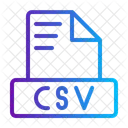 Csv comma-separated values  Icon