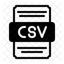 Csv comma-separated values  Icon