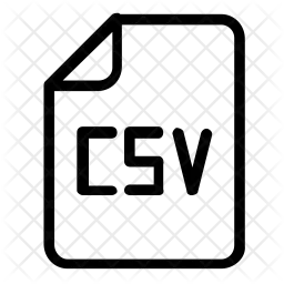 Csv file  Icon