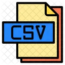 Csv File File Type Icon