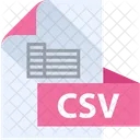 Csv File Csv File Format Icon