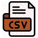 Csv File Type File Format Icon