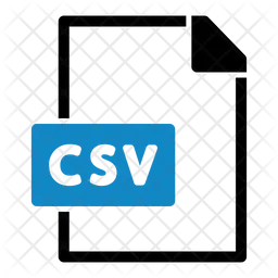 CSV File  Icon