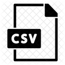 Csv File Csv Format Format Icône
