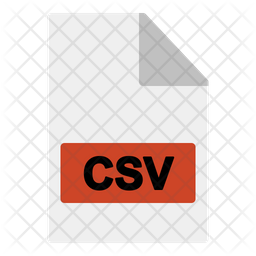 Csv File Icon - Download in Flat Style