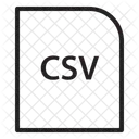 Csv Extension File Icon