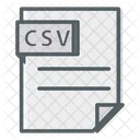 Csv File  Icon
