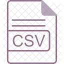 Csv File Format Icon