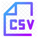 Csv File Type Csv File Icon