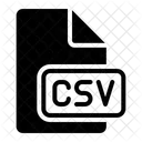 Csv Csv File Csv File Format Icon