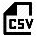CSV  Icône