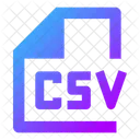 CSV  Icône