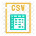 Csv File Format Icon